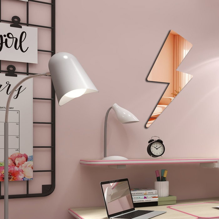 Wallity Ozgl504 Espejo Decorativo Rosa Dorado 29 x 60 cm PLEXIGLASS EVA Elegante y Sofisticado para el Hogar